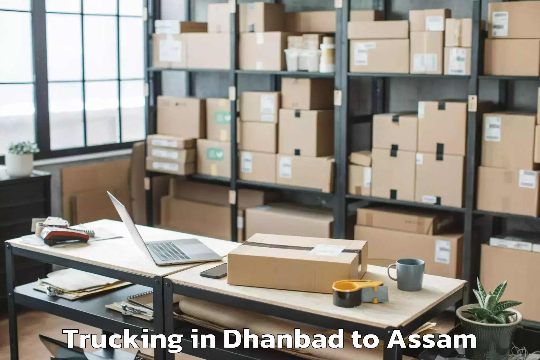 Leading Dhanbad to Kalaigaon Trucking Provider